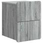 Preview: Wandmontierter Nachttisch Sonoma-Grau 33 x 34,5 x 43 cm