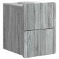 Preview: Wandmontierter Nachttisch 2 Stk. Sonoma-Grau 33 x 34,5 x 43 cm
