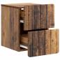 Preview: Wandmontierter Nachttisch Altholz 33 x 34,5 x 43 cm