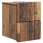 Preview: Wandmontierter Nachttisch 2 Stk. Altholz 33 x 34,5 x 43 cm