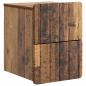 Preview: Wandmontierter Nachttisch 2 Stk. Altholz 33 x 34,5 x 43 cm