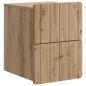 Preview: Wandmontierter Nachttisch Artisan-Eiche 33 x 34,5 x 43 cm