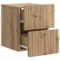 Preview: Wandmontierter Nachttisch Artisan-Eiche 33 x 34,5 x 43 cm