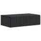 Preview: Wandmontierter Beistelltisch Schwarz 59 x 34,5 x 17 cm