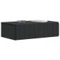 Preview: Wandmontierter Beistelltisch Schwarz 59 x 34,5 x 17 cm