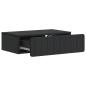 Preview: Wandmontierter Beistelltisch Schwarz 59 x 34,5 x 17 cm