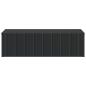 Preview: Wandmontierter Beistelltisch Schwarz 59 x 34,5 x 17 cm
