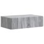 Preview: Wandmontierter Beistelltisch Graues Sonoma 59 x 34,5 x 17 cm