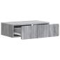 Preview: Wandmontierter Beistelltisch Graues Sonoma 59 x 34,5 x 17 cm