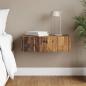 Preview: ARDEBO.de - Wandmontierter Beistelltisch Altholz 59 x 34,5 x 17 cm