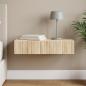 Preview: ARDEBO.de - Wandmontierter Beistelltisch Sonoma-Eiche 87,5 x 34,5 x 17 cm