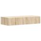 Preview: Wandmontierter Beistelltisch Sonoma-Eiche 87,5 x 34,5 x 17 cm