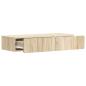 Preview: Wandmontierter Beistelltisch Sonoma-Eiche 87,5 x 34,5 x 17 cm