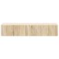 Preview: Wandmontierter Beistelltisch Sonoma-Eiche 87,5 x 34,5 x 17 cm