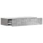 Preview: Wandmontierter Beistelltisch Betongrau 87,5 x 34,5 x 17 cm
