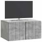 Preview: Wandmontierter TV-Schrank 59,5 x 41 x 30 cm Betongrau