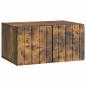 Preview: Wandmontierter TV-Schrank 59,5 x 41 x 30 cm Raucheiche