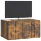 Preview: Wandmontierter TV-Schrank 59,5 x 41 x 30 cm Raucheiche