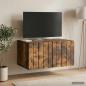 Preview: Wandmontierter TV-Schrank 59,5 x 41 x 30 cm Raucheiche