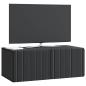 Preview: Wandmontierter TV-Schrank 78,5 x 41 x 30 cm Schwarz