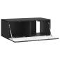 Preview: Wandmontierter TV-Schrank 78,5 x 41 x 30 cm Schwarz
