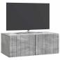 Preview: Wandmontierter TV-Schrank 78,5 x 41 x 30 cm Betongrau