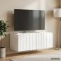 Preview: ARDEBO.de - Wandmontierter TV-Schrank 78,5 x 41 x 30 cm Hochglanz Weiß