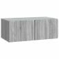 Preview: Wandmontierter TV-Schrank 78,5 x 41 x 30 cm Sonoma-Grau