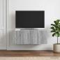 Preview: Wandmontierter TV-Schrank 78,5 x 41 x 30 cm Sonoma-Grau