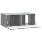 Preview: Wandmontierter TV-Schrank 78,5 x 41 x 30 cm Sonoma-Grau