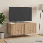 Preview: ARDEBO.de - Wandmontierter TV-Schrank 78,5 x 41 x 30 cm Artisan-Eiche