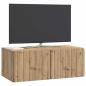 Preview: Wandmontierter TV-Schrank 78,5 x 41 x 30 cm Artisan-Eiche