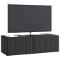 Preview: Wandmontierter TV-Schrank 98 x 41 x 30 cm Schwarz Holzwerkstoff