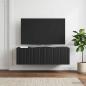 Preview: Wandmontierter TV-Schrank 98 x 41 x 30 cm Schwarz Holzwerkstoff