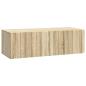 Preview: Wandmontierter TV-Schrank 98 x 41 x 30 cm Sonoma-Eiche