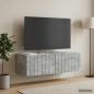 Preview: ARDEBO.de - Wandmontierter TV-Schrank 98 x 41 x 30 cm Betongrau