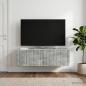 Preview: Wandmontierter TV-Schrank 98 x 41 x 30 cm Betongrau