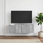 Preview: ARDEBO.de - Wandmontierter TV-Schrank 98 x 41 x 30 cm Sonoma-Grau