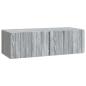 Preview: Wandmontierter TV-Schrank 98 x 41 x 30 cm Sonoma-Grau