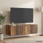 Preview: ARDEBO.de - Wandmontierter TV-Schrank 98 x 41 x 30 cm Altholz Holzwerkstoff