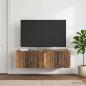 Preview: Wandmontierter TV-Schrank 98 x 41 x 30 cm Altholz Holzwerkstoff