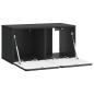 Preview: Wandmontierter TV-Schrank 59,5 x 31 x 30 cm Schwarz