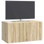Preview: Wandmontierter TV-Schrank 59,5 x 31 x 30 cm Sonoma-Eiche