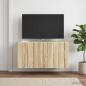 Preview: Wandmontierter TV-Schrank 59,5 x 31 x 30 cm Sonoma-Eiche