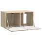 Preview: Wandmontierter TV-Schrank 59,5 x 31 x 30 cm Sonoma-Eiche