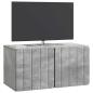 Preview: Wandmontierter TV-Schrank 59,5 x 31 x 30 cm Betongrau