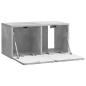 Preview: Wandmontierter TV-Schrank 59,5 x 31 x 30 cm Betongrau