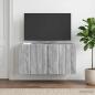 Preview: ARDEBO.de - Wandmontierter TV-Schrank 59,5 x 31 x 30 cm Sonoma-Grau