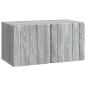 Preview: Wandmontierter TV-Schrank 59,5 x 31 x 30 cm Sonoma-Grau