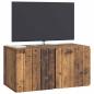 Preview: Wandmontierter TV-Schrank 59,5 x 31 x 30 cm Altholz